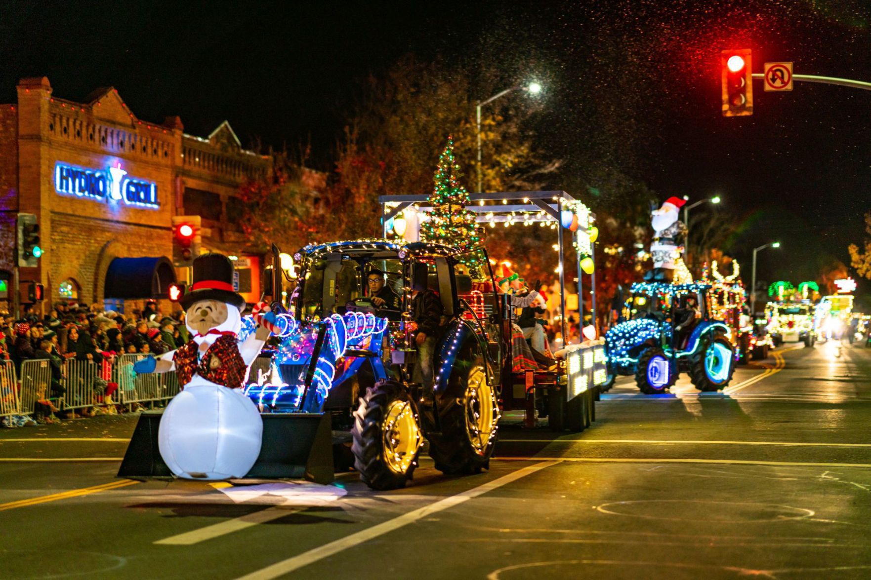 Calistoga Lighted Tractor Parade